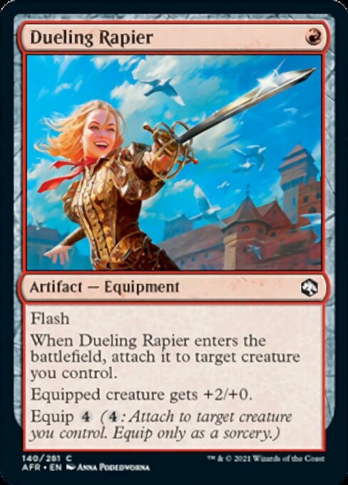 Dueling Rapier (Adventures in the Forgotten Realms) Near Mint Foil