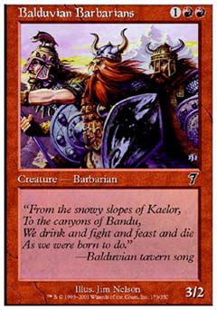 Balduvian Barbarians (7th Edition) Near Mint Foil