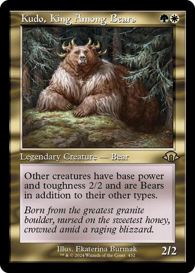 Kudo, King Among Bears (Retro Frame) (Modern Horizons 3) Near Mint