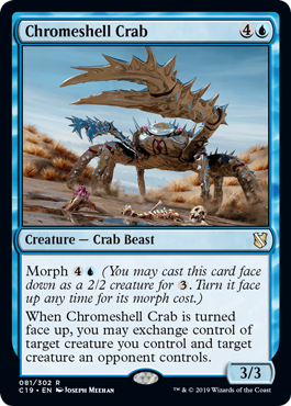 Chromeshell Crab (Commander 2019) Near Mint
