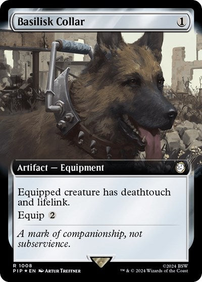 Basilisk Collar (Extended Art) (Surge Foil) (Universes Beyond: Fallout) Near Mint