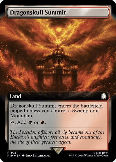 Dragonskull Summit (Extended Art) (Surge Foil) (Universes Beyond: Fallout) Near Mint