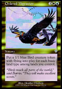 Ordered Migration (Invasion) Near Mint Foil