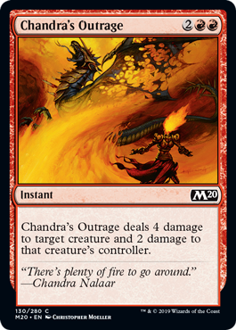 Chandra's Outrage (Magic 2020 Core Set) Near Mint