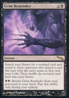 Grim Reminder (Mirrodin) Light Play Foil