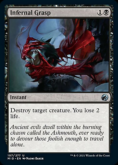Infernal Grasp (Innistrad: Midnight Hunt) Near Mint Foil