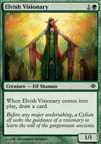 Elvish Visionary (Shards of Alara) Light Play