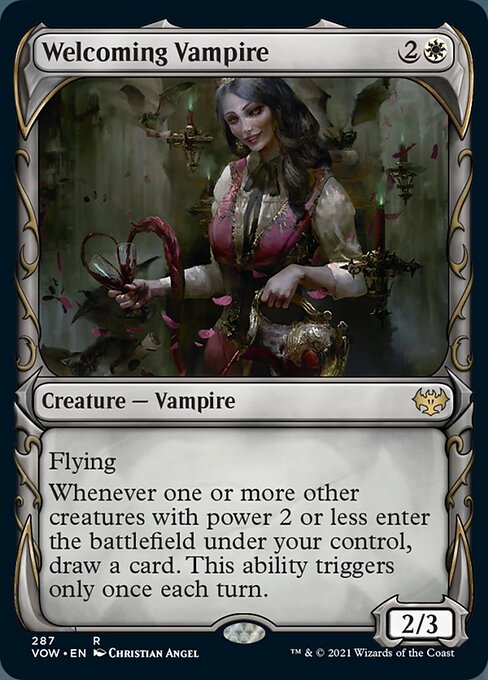 Welcoming Vampire (Showcase) (Innistrad: Crimson Vow) Near Mint