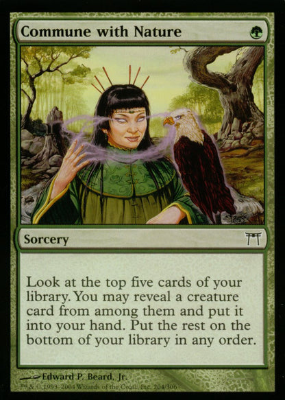 Commune with Nature (Champions of Kamigawa) Near Mint Foil