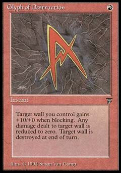 Glyph of Destruction (Legends) Near Mint Italian