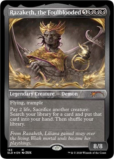 Razaketh, the Foulblooded (Foil Etched) (Secret Lair) Near Mint