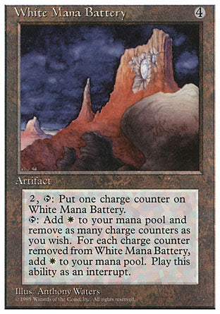 White Mana Battery (4th Edition) Near Mint