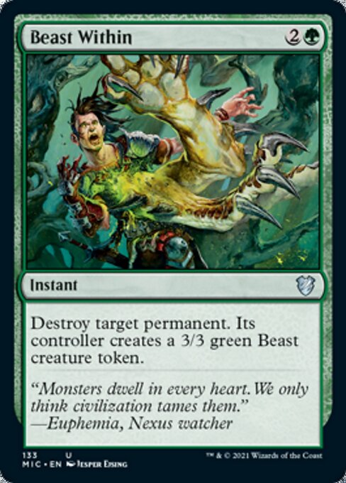 Beast Within (Commander 2021 Midnight Hunt) Near Mint