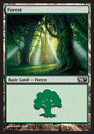 Forest (247) (Magic 2011 Core Set) Near Mint Foil