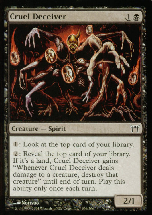 Cruel Deceiver  (Champions of Kamigawa) Near Mint Foil