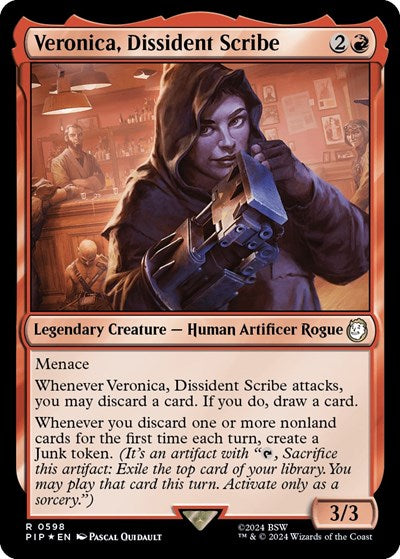 Veronica, Dissident Scribe (Surge Foil) (Universes Beyond: Fallout) Near Mint