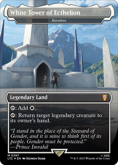 White Tower of Ecthelion - Karakas (Surge Foil) (Commander: The Lord of the Rings: Tales of Middle-earth) Near Mint
