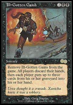 Ill-Gotten Gains (Urza's Saga) Light Play