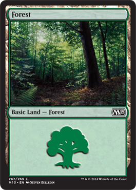 Forest (267) (Magic 2015 Core Set) Near Mint Foil
