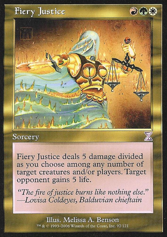 Fiery Justice (Time Spiral Time Shifted) Near Mint