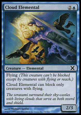 Cloud Elemental (10th Edition) Light Play Foil