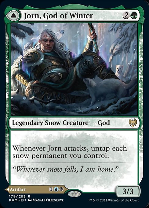 Jorn, God of Winter / Kaldring, the Rimestaff (Kaldheim) Near Mint Foil