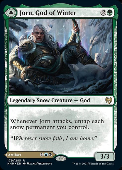 Jorn, God of Winter / Kaldring, the Rimestaff (Kaldheim) Near Mint Foil