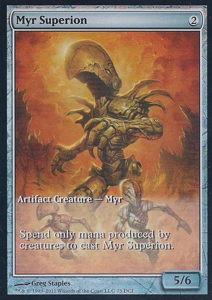 Myr Superion (Full Art Gameday) (Promotional Cards) Near Mint Foil