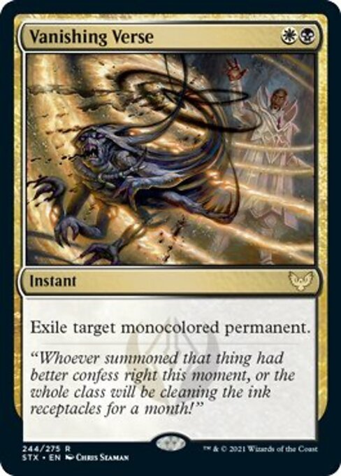 Vanishing Verse (Strixhaven) Near Mint Foil