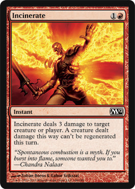 Incinerate (Magic 2012 Core Set) Near Mint