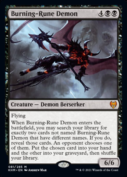 Burning-Rune Demon (Kaldheim) Near Mint