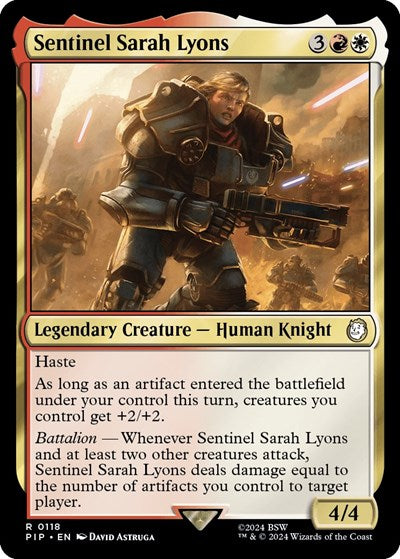 Sentinel Sarah Lyons (Universes Beyond: Fallout) Near Mint