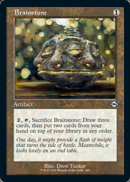 Brainstone (Retro Frame) (Modern Horizons 2) Near Mint Etched Foil