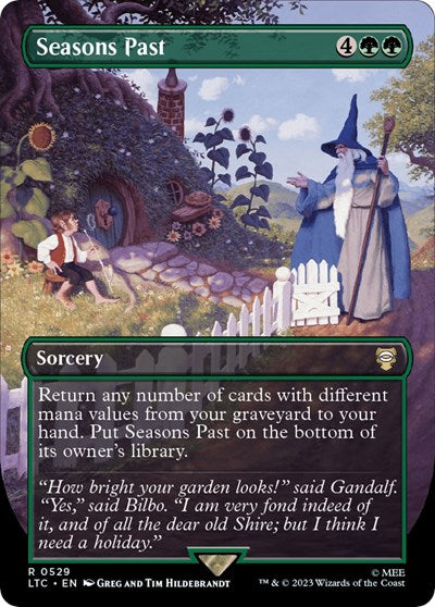 Seasons Past (Borderless) (Commander: The Lord of the Rings: Tales of Middle-earth) Near Mint