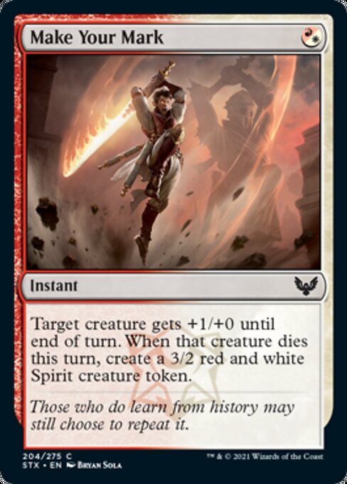 Make Your Mark (Strixhaven) Near Mint Foil