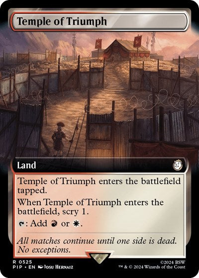Temple of Triumph (Extended Art) (Universes Beyond: Fallout) Near Mint
