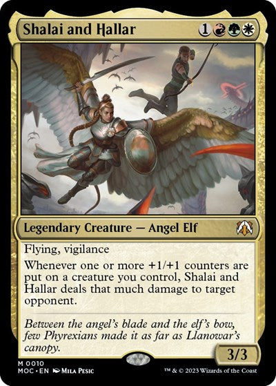 Shalai and Hallar (Commander: March of the Machine) Near Mint