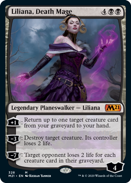 Liliana, Death Mage (Magic 2021 Core Set) Near Mint