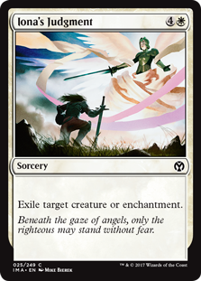 Iona's Judgment (Iconic Masters) Near Mint Foil