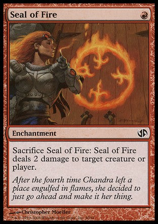 Seal of Fire (Duel Decks: Jace vs Chandra) Near Mint Japanese