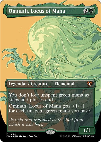 Omnath, Locus of Mana (Textured Foil) (Commander Masters) Near Mint