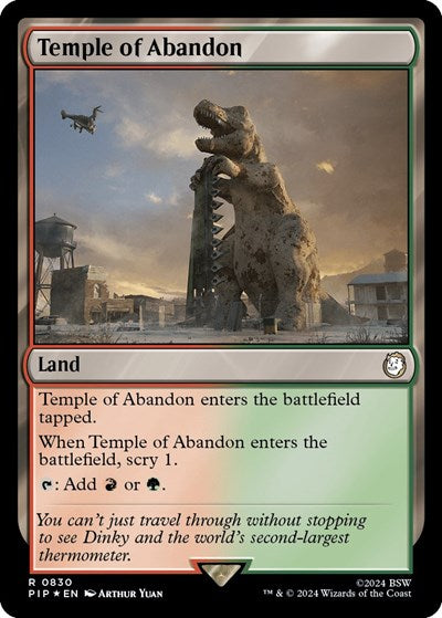 Temple of Abandon (Surge Foil) (Universes Beyond: Fallout) Near Mint