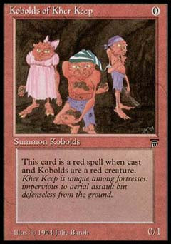 Kobolds of Kher Keep (Legends) Light Play Italian