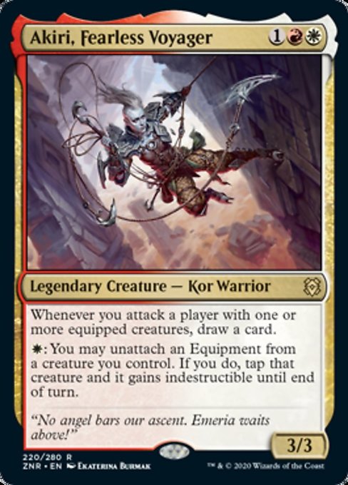 Akiri, Fearless Voyager (Zendikar Rising) Near Mint Foil