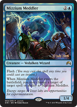 Mizzium Meddler (Release Day) (Promotional Cards) Near Mint Foil
