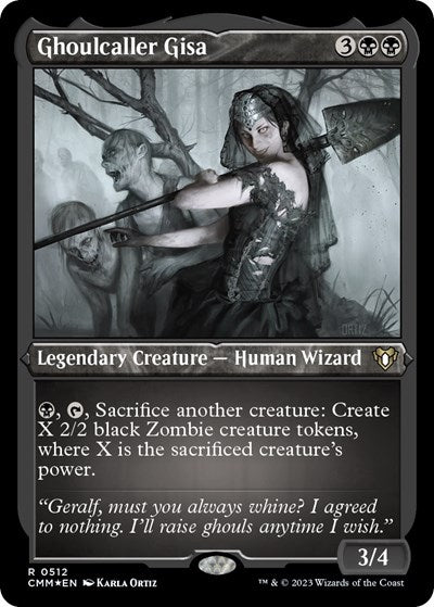 Ghoulcaller Gisa (Foil Etched) (Commander Masters) Near Mint