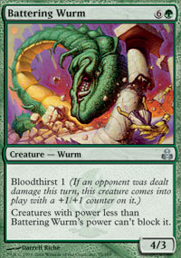 Battering Wurm (Guildpact) Near Mint Foil