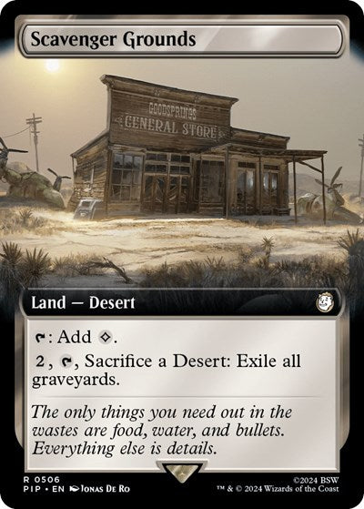 Scavenger Grounds (Extended Art) (Universes Beyond: Fallout) Near Mint