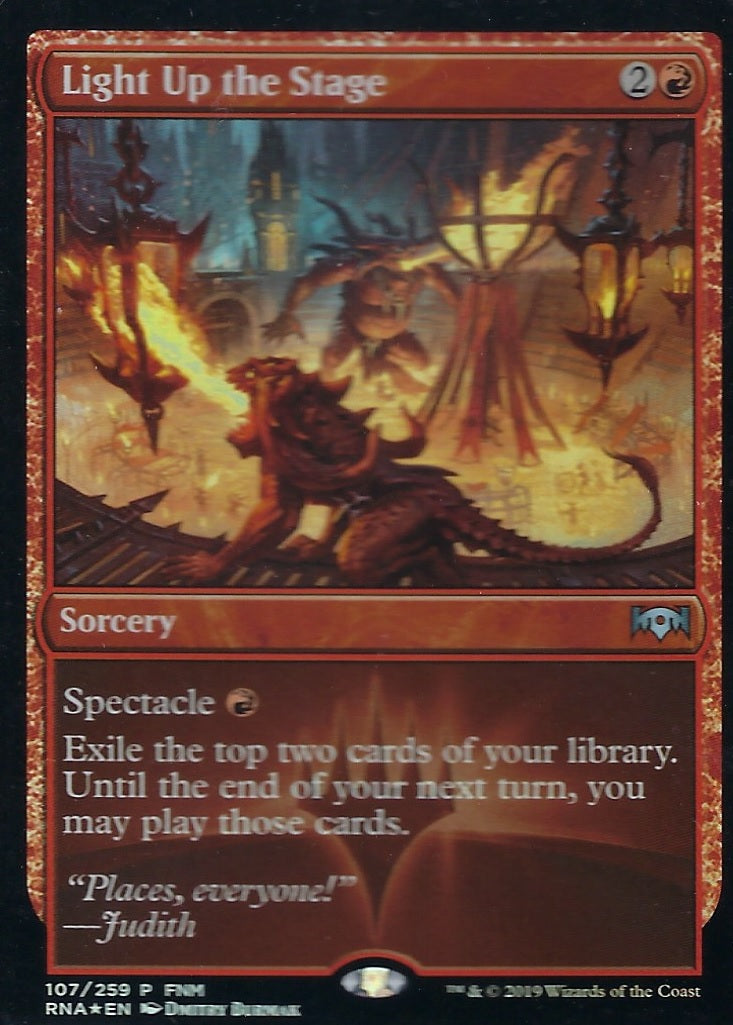 Light up the Stage FNM (Promotional Cards) Near Mint Foil