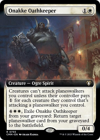 Onakke Oathkeeper (Extended Art) (Commander Masters) Near Mint